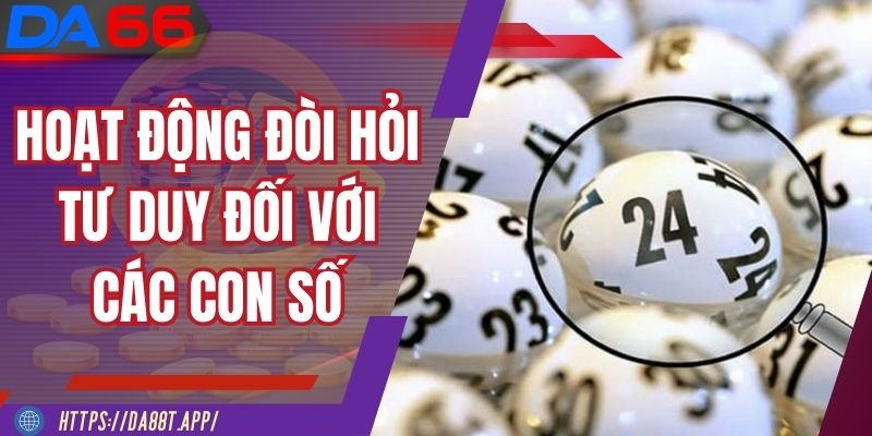 Hoạt động dự đoán đòi hỏi tư duy đối với các con số