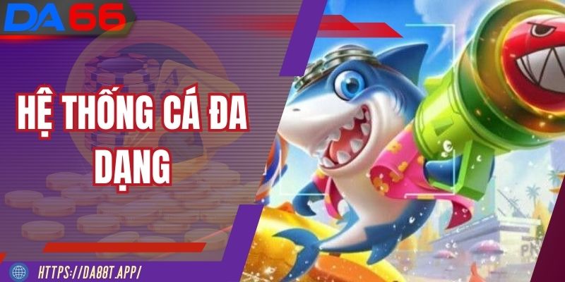 Thế giới sinh vật biển trong bắn cá DA88 sinh động